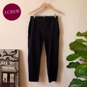 J Crew High-Waisted Ponte Black Cigarette Pants